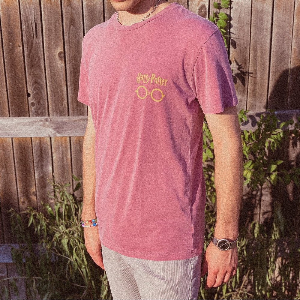 Cute Pink Harry Potter Short-Sleeve Tee ⚡️